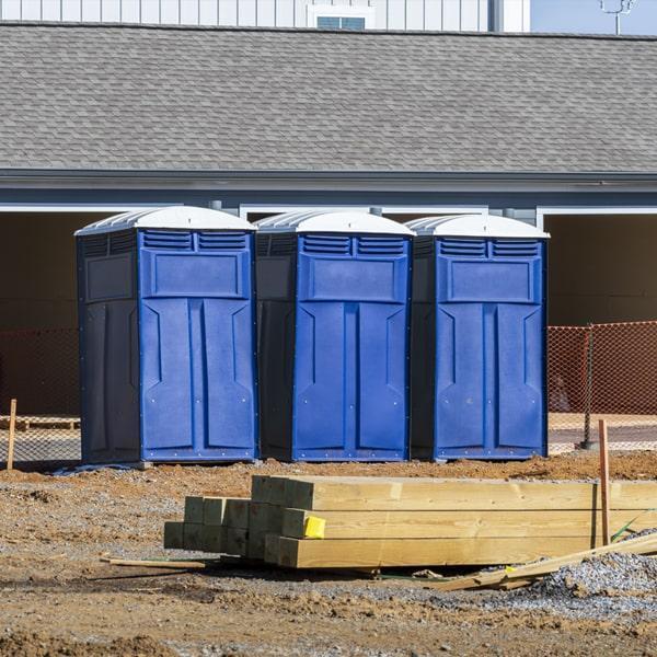 Heavy-duty construction site porta potty in Saint Andrews, South Carolina